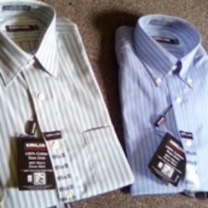 2 Kirkland dress shirts button up